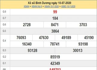 Dự đoán xổ số Bình Dương 10-07-2020