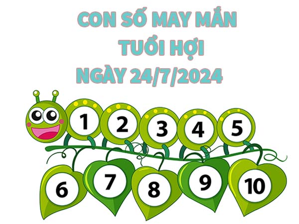 Con số may mắn tuổi Hợi ngày 24/7/2024 thứ 4 hôm nay