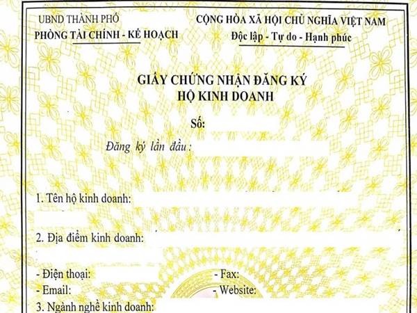 Hướng dẫn đăng ký hồ sơ đăng ký hộ kinh doanh chuẩn xác 2