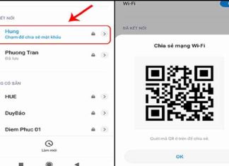 Cách chia sẻ mật khẩu wifi trên iphone thông qua mã QR