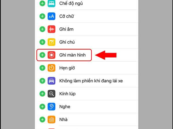 Thêm nút quay màn hình vào Trung tâm điều khiển