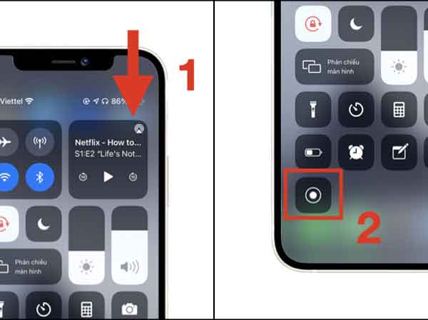 Mặc định, ghi màn hình Iphone chỉ ghi lại hình ảnh và âm thanh từ hệ thống