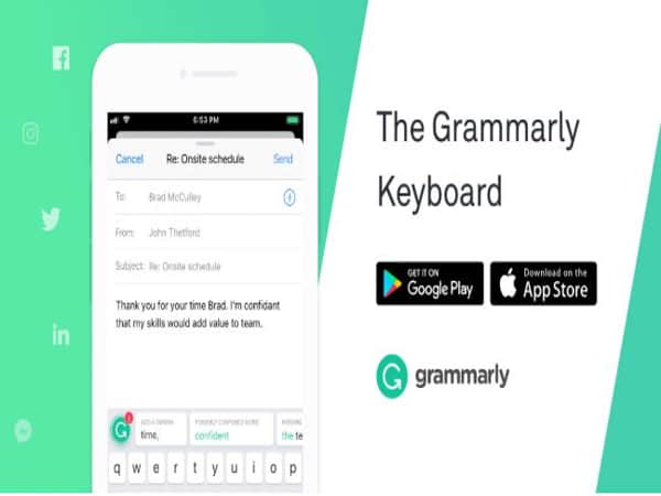 Grammarly Keyboard – Viết tiếng anh chuyên nghiệp trên iPhone