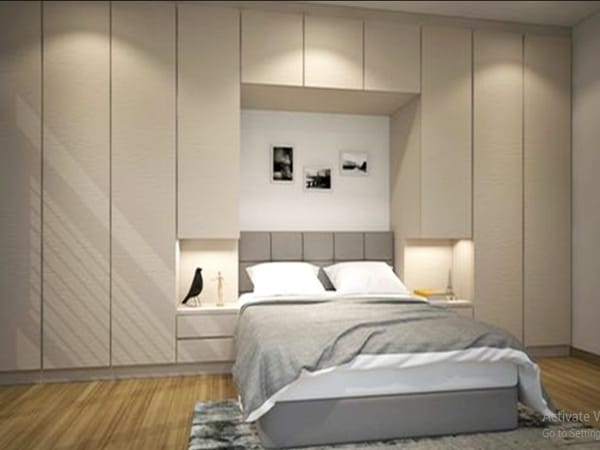 Không để tủ quần áo sát đầu giường