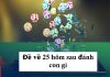 Đề về 25 hôm sau thường ra con nào theo từng phương pháp cụ thể?