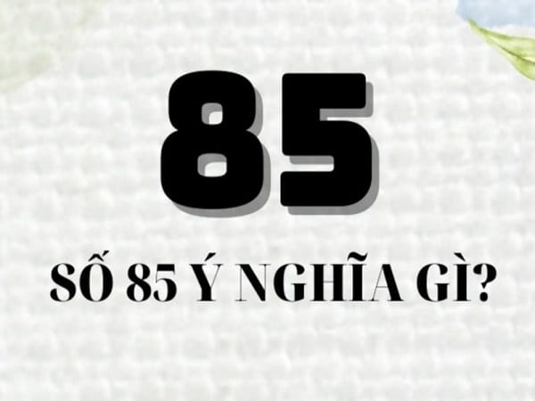 Ý nghĩa tổng quan của con số 85